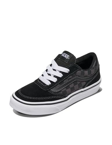 Vans Unisex Kinder Brooklyn Ls Sneaker, Checkerboard Black/Asphalt, 22 EU