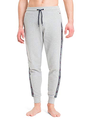 Tommy Hilfiger Herren Jogginghose Sweatpants Lang, Grau (Grey Heather), M