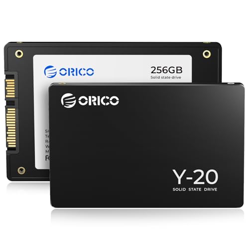 ORICO 256G SSD SATA III 6Gb/s, 2.5“ Interne Solid State Festplatte, bis zu 500MB/s, Kompatibel mit Laptop und PC-Desktops-Y20