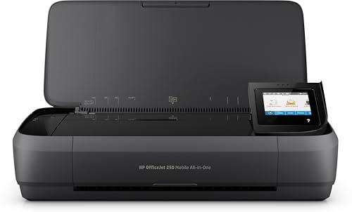 HP OfficeJet 250 mobiler Multifunktionsdrucker (Drucker Scanner, Kopierer, WLAN, HP ePrint, Wifi Direct, USB, 4800 x 1200 dpi) schwarz