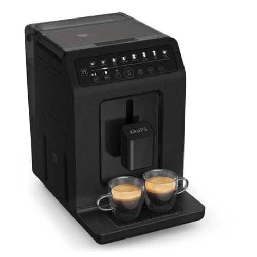Krups EA897B Evidence ECOdesign Kaffeevollautomat, automatische Espresso & Cappuccino-Funktion, Quattro Force Technologie, One-Touch Tassen mit Milch, 8 Voreinstellungen, Milchsystem, 1450W