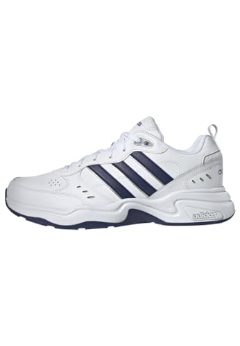 adidas Herren Strutter Shoes, Cloud White / Dark Blue / Matte Silver, 43 1/3 EU