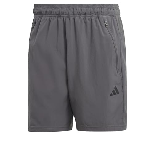 Adidas Herren Train Essentials Woven Training Shorts, Grey Five/Black, XL 7 inch