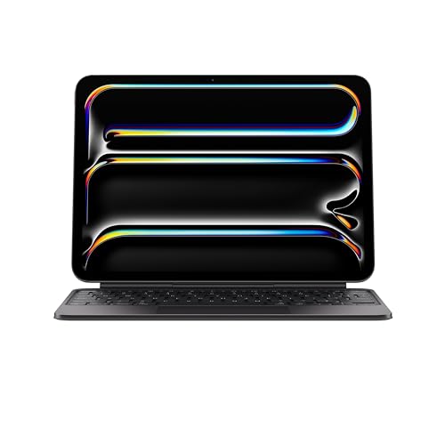 Apple iPad Magic Keyboard Case für das 11'' iPad Pro (M4) für angenehmes Tippen, integriertes Trackpad, Reihe mit Funktionstasten, Deutsch - Schwarz ​​​​​​​