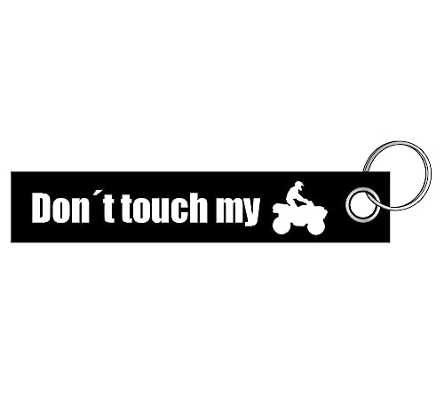 Sammys Shirt Store Dont Touch My Quad Schlüsselanhänger Lanyard 3x16cm