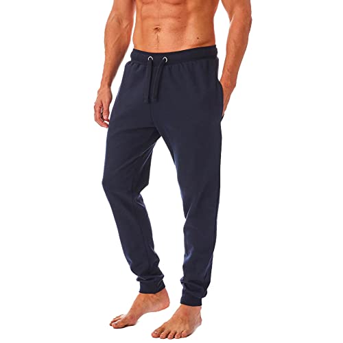 Iron Mountain Herren Jogginghose Umweltfreundliche Jogginghose aus recyceltem Garn, Jogger, Trainingshose mit Bündchen, Marine, L