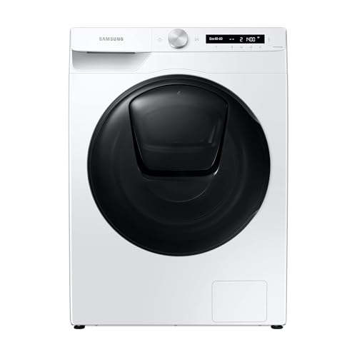 Samsung WD81T554ABW/S2 Waschtrockner, 8 bzw. 6 kg, 1400 U/min, AddWash, Ecobubble, Simple Control-Bedienkonzept, Air Wash, Hygiene-Dampfprogramm, Weiß