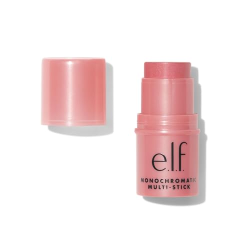 e.l.f. Monochromatic Multi Stick, Luxuriös Cremige & Verblendbare Farbe, Für Augen, Lippen & Wangen, Vegan & Tierversuchsfrei, Dazzling Peony, 4,4 g