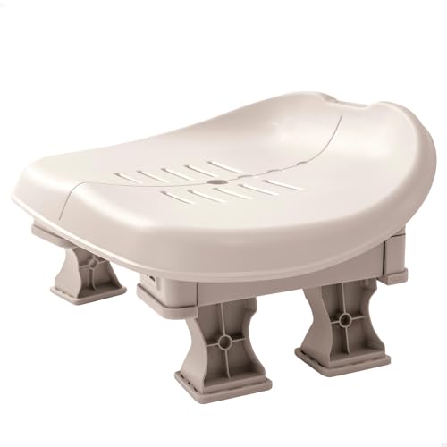 Intex 28502 – Rutschfester Sitz für PureSpa, auf zwei Höhen verstellbar, Kunststoff, Beige, 47x36x22 cm