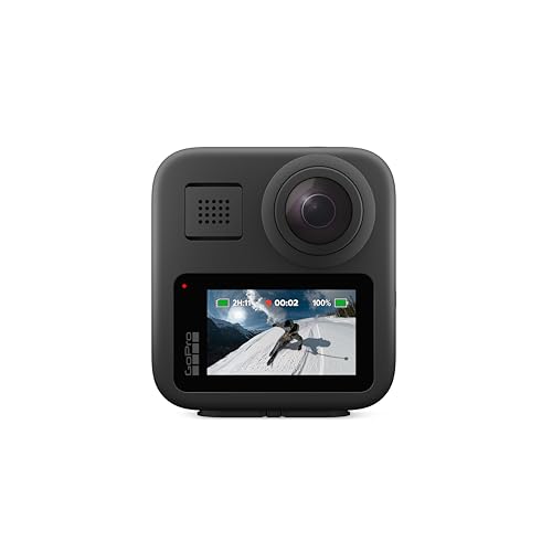 GoPro MAX – wasserdichte 360 + traditionelle Action-Kamera mit sphärischem 5,6K30 HD-Video, 16,6 MP, 360 Fotos, 1080p Live-Streaming-Stabilisierung