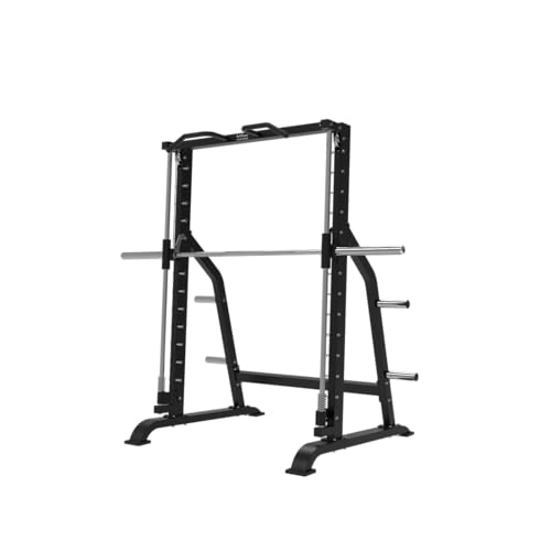 Bad Company Multipresse inkl. Gegengewichte und Klimmzugstange I Smith Machine mit Gegengewichten für das Ganzkörpertraining I BCA-104 (Aluminium-Umlenkrollen)
