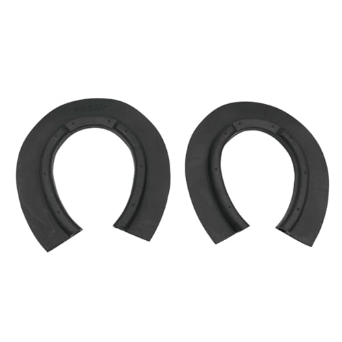 Amesbichler Reitsport Star Grip Snow Grip Schnee Grip Huf Grip Hufgrip Vorne Hufgrip Schneeeinlagen, schwarz, Paar