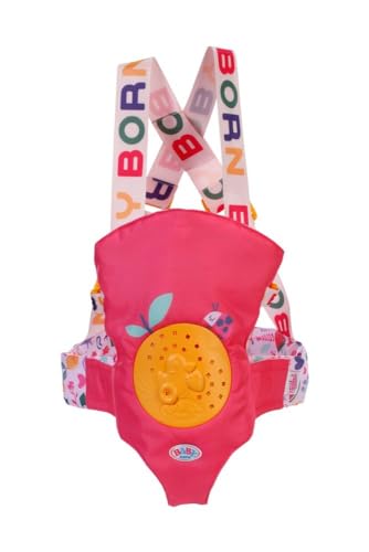 BABY born Babytrage Pin-Play für Puppen - Inkl. verstellbarem Gurtsystem für verschiedene Kindergrößen & Box mit Pins zum Verzieren - Für 36cm & 43cm Puppen - Hochwertiges Puppenzubehör