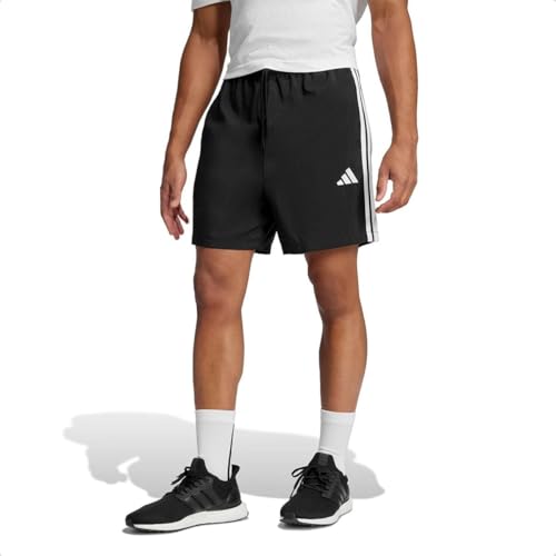 adidas Herren Essential Three Stripes Chelsea Short, Black/White, L