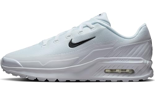 NIKE Herren AIR MAX BIA Sneaker, White/Black-Wolf Grey, 45 EU