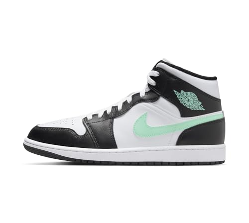 Nike Air Jordan 1 Mid Herren Trainers DQ8426 Sneakers Schuhe (UK 8.5 US 9.5 EU 43, White Green Glow Black 103)