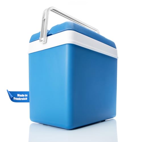 BigDean Kühlbox 24 Liter - Kühlbox ohne Strom bis zu 11 Std. Kühlung - aus Kunststoff - Robuste Cooler Box