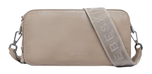 LIEBESKIND Berlin Damen-Umhängetasche,Clarice M“ Crossbody Bag, Leder, verstellbare Schulterriemen, Reißverschluss-Fächer, Knopfverschluss