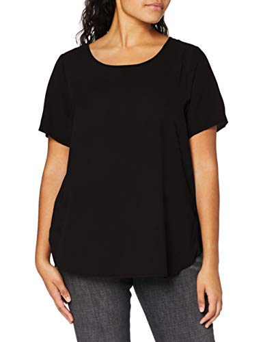 Only Carmakoma Damen Carvica Aop Top Noos T Shirt, Schwarz, 50 EU