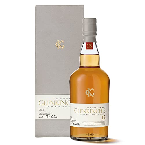 Glenkinchie 12 Jahre, Single Malt Scotch Whisky, handverlesen aus den schottischen Lowlands, 43% vol, 700ml Einzelflasche |
