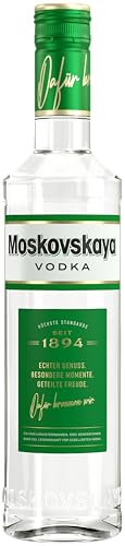 Moskovskaya Premium Vodka 38% vol. (1 x 0,5l) | Kristallklarer Vodka aus reinem Quellwasser