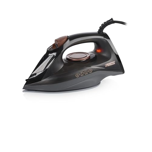 Princess Dampfbügeleisen - 2 600 W - Wassertank: 220 ml - Selbstreinigungsfunktion - Keramiksohle - Vertikaler Dampf - Kontinuierlicher Dampf 25 g/min - Dampfstrahl 80 g/min - 322890