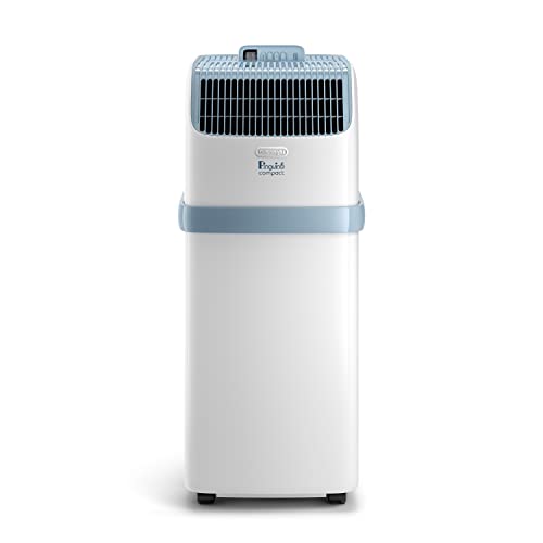 De'Longhi Pinguino Compact ES72 YOUNG, Mobiles Klimagerät, 8.300 BTU/h, für Räume bis zu 60m3, Entfeuchtungsfunktion, 24-Stunden-Timer, Energieeffizienzklasse A, Weiß