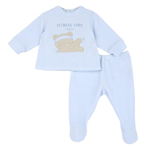 Chicco, Baby Anzug Set mit Bequemer Öffnung mit Knöpfen, in Warmem und Weichem Chenille, Waschbar in der Waschmaschine, Baby Set 0-24 Monate, Geschenkideen Neugeborene