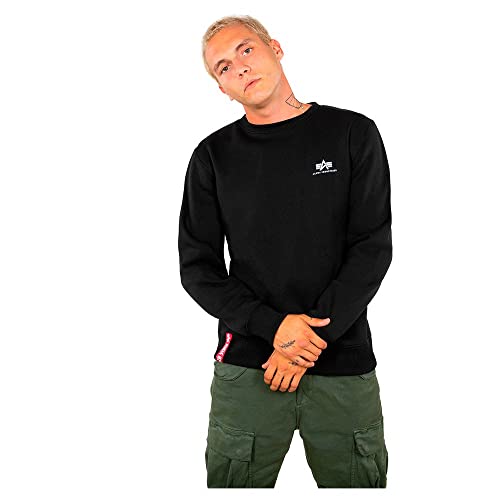 Alpha Industries Basic Sweater Small Logo Sweatshirt für Herren Black