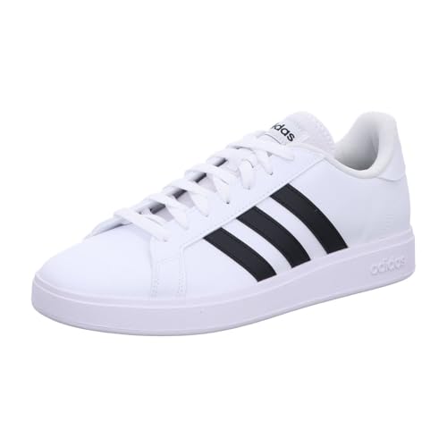 adidas Herren Grand Court Base 2.0 Shoes, Cloud White / Core Black / Cloud White, 47 1/3 EU