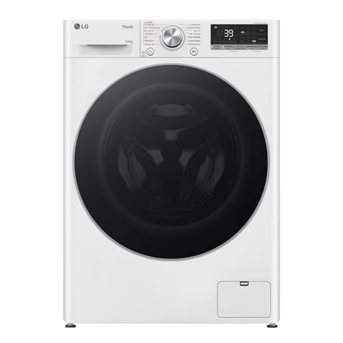 LG Electronics W4WR70961, Klasse A/D, Frontlader-Waschtrockner 9-6 kg, 1360 U/min, AI Direct Drive, Wi-Fi, Tiefenreinigung mit Dampf, TurboWash, Aqualock, Wäsche nachlegen 62 x 60 x 85 cm ꟷ Weiß