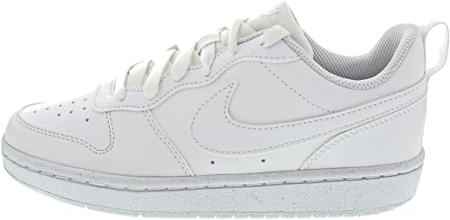 NIKE Court Borough Low RECRAFT (GS) Sneaker, White/White-White, 38 EU