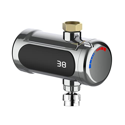 Durchlauferhitzer aus Edelstahl, kleiner Durchlauferhitzer mit Heizspirale, 3000 W, kompakter universeller für Küchenspüle, flexibel für Garten, Werkstatt, Terrasse, Wohnwagen