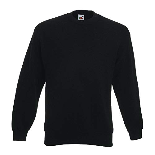 Fruit of the Loom - Set-In Sweatshirt - schwarz - Größe: L
