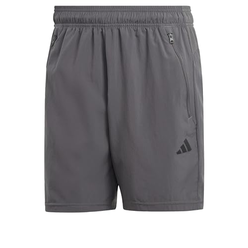 adidas Herren Train Essentials Woven Training Shorts, Grey Five/Black, S 7 inch