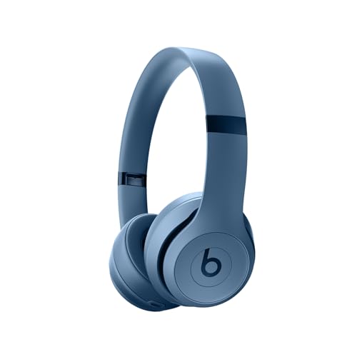 Beats Solo 4 - Kabelloser Bluetooth On-Ear Kopfhörer, Apple & Android kompatibel, Bis zu 50 Stunden Akkulaufzeit - Schieferblau