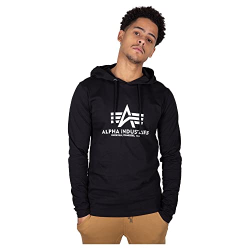 Alpha Industries Herren Basic Hoody Kapuzensweat Für Kapuzenpullover, Schwarz, M EU