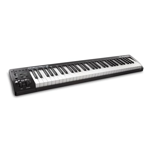 M-AUDIO Keystation 61 MKIII - Kompakter 61-Tasten MIDI Keyboard Controller mit Zuweisbaren Reglern, Pitch/Modulation Rädern, Plug-And-Play (Mac/PC) Konnektivität und Software Production Suite