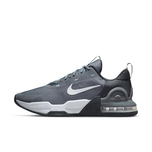 Nike Herren M AIR MAX Alpha Trainer 5 Sneaker, Smoke Grey/White-DK Smoke Grey-Dark Grey, 45 EU