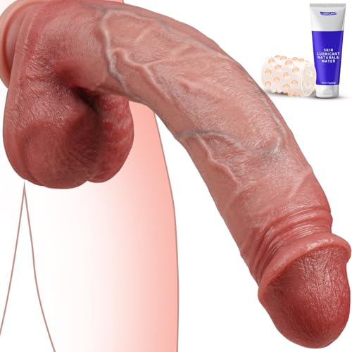 PRONFANS 27.5CM Realistischer Dildo Klassische Dildos Sex Spielzeug für die Frau Paare Solo Mit Starkem Saugnapf Sexspielzeug Analdildo Perfekt Echte Adern Und Erhabene Hoden Echte Penis Sex Toy