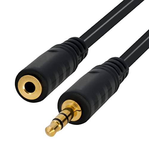 BIGtec 3m AUX Kabel Klinkenkabel 3,5 mm Audio Kabel Klinken Verlängerung Klinke Kabel 3,5mm Verlängerungskabel Stecker/Buchse stereo Adapter