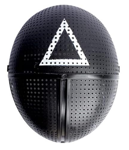 TK Gruppe Timo Klingler Maske Dreieck - + 1x Spielkarte für Halloween, Fasching & Karneval als Kostüm für Herren & Damen (Farbauswahl)