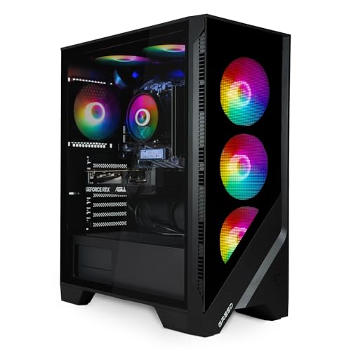 Greed® MK2 - High End Gaming PC - AMD Ryzen 7 5700X & Nvidia Geforce RTX 5060 - Ultra Schneller RGB Computer + 4K Raytracing Rechner mit 4,6 GHZ - 32 GB DDR4 RAM - 1TB SSD - WLAN + W11 Pro