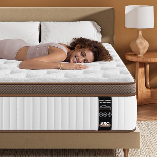 Matratze 140x200 cm Höhe 28cm, 10-Zonen Härtegrad H3, Orthopädische & Ergonomische Federkernmatratze mit Memory-Schaum Schicht, Öko-Tex Zertifiziert, Rückenentlastende, verstärkten Kanten, Rutschfest