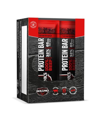 Jack Links Protein Riegel Beef Original – 14er Pack (14 x 22,5 g) – Low Carb Proteinriegel - Eiweißriegel - Protein Bar - Energieriegel - Snack für unterwegs und im Gym, Fitness - High Protein Snack