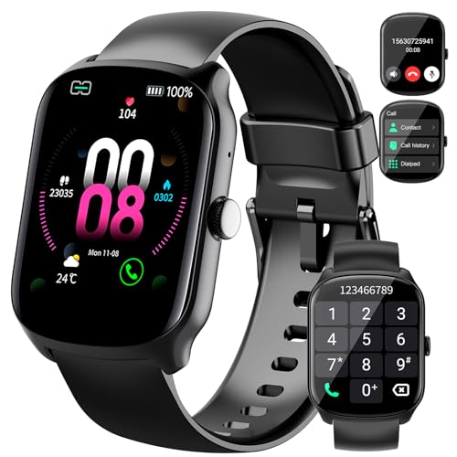Qecnato Smartwatch Herren Damen, 1,95