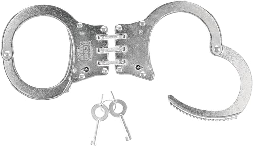 PerfectA Unisex Hc 600 kulstofstål fornickelt Profi linje ekstrem Handschellen, Silber, Einheitsgröße EU