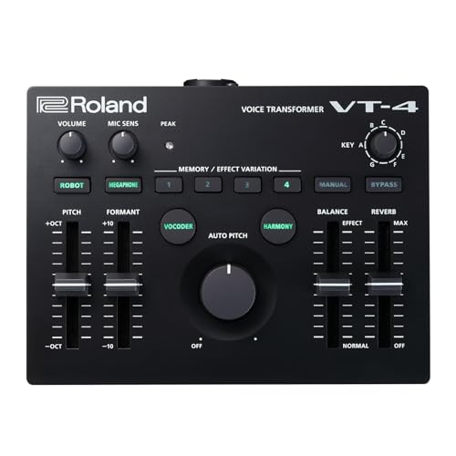 Roland Aira VT-4 Voice Transformer, Harmonizer, Vocoder NEU, Schwarz