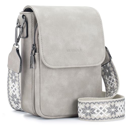 MUIIKOLA Handytasche zum Umhängen,RFID-Blockierung große Kapazität Handy Umhängetasche Damen Veganes Leder,Handytasche mit Geldbörse zum Umhängen,umhängetasche damen Breiter Gurt