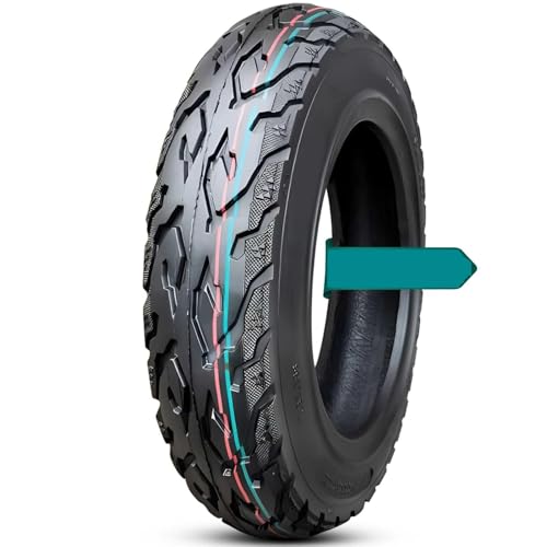3.50x10 Motorradreifen Tubeless 6PR, 3.50-10 Allroad Ganzjahresreifen, 3.50 10 Robuster 10-Zoll-TL-Reifen für Roller Vorder- Hinterrad 56J(1PC)